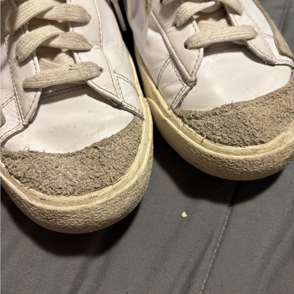 NIKE Blazer Mid 77 White and Black Vintage High-Top Sneakers Men’s Size 8.5 - Picture 2 of 10